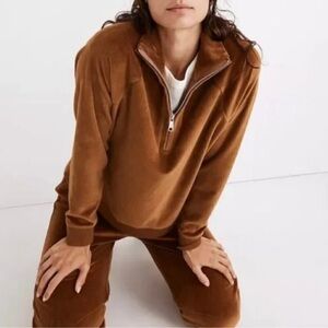 Madewell Velour pullover Jogger set size XS